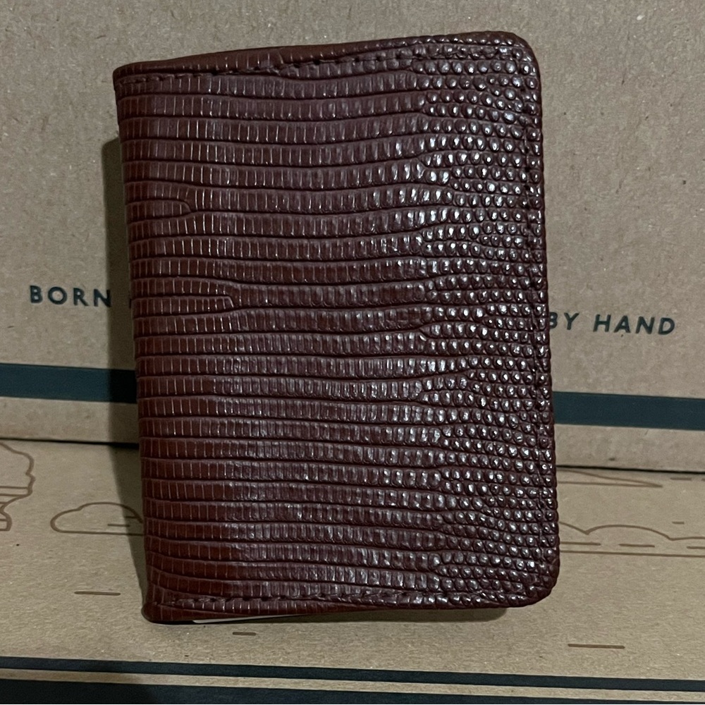 Tecovas Lizard bifold wallet